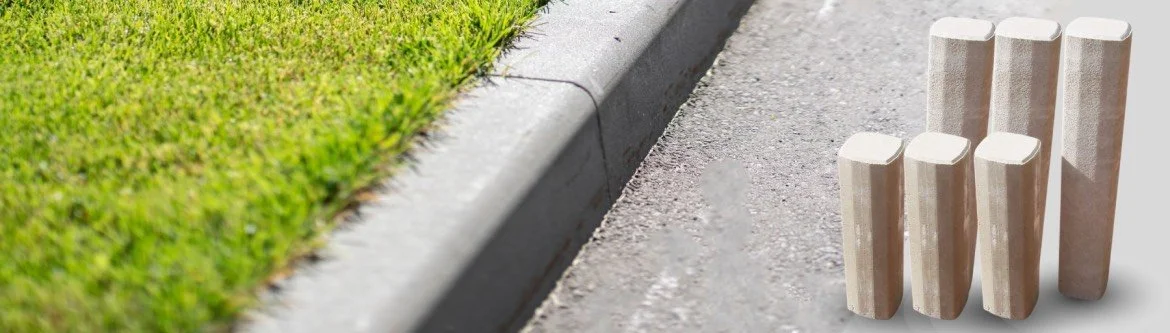 Betonové obrubníky a žlaby