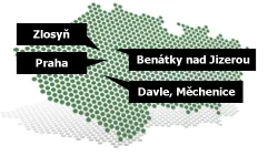 Mapa poboček