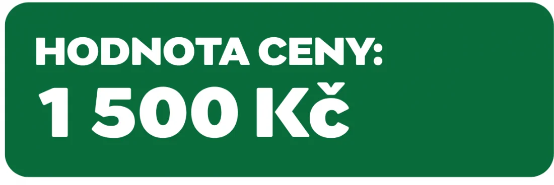 Hodnota ceny 1 500 Kč